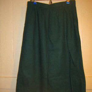 EMERALD JEWEL green WOOL BLEND pencil skirt